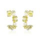 Chinese style 925 sterling silver Palace Laurel Series - Pearl flower earrings