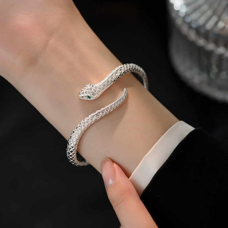 "Lucky Snake Bracelet Feng Shui Wealth"