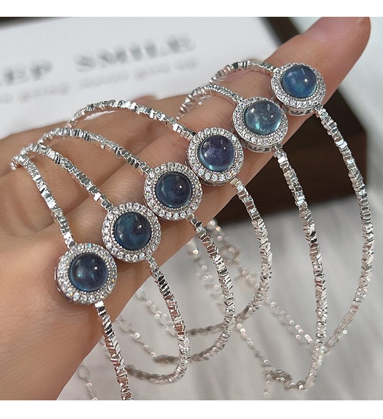 "Aquamarine Pearl Bracelet Gift for Her"