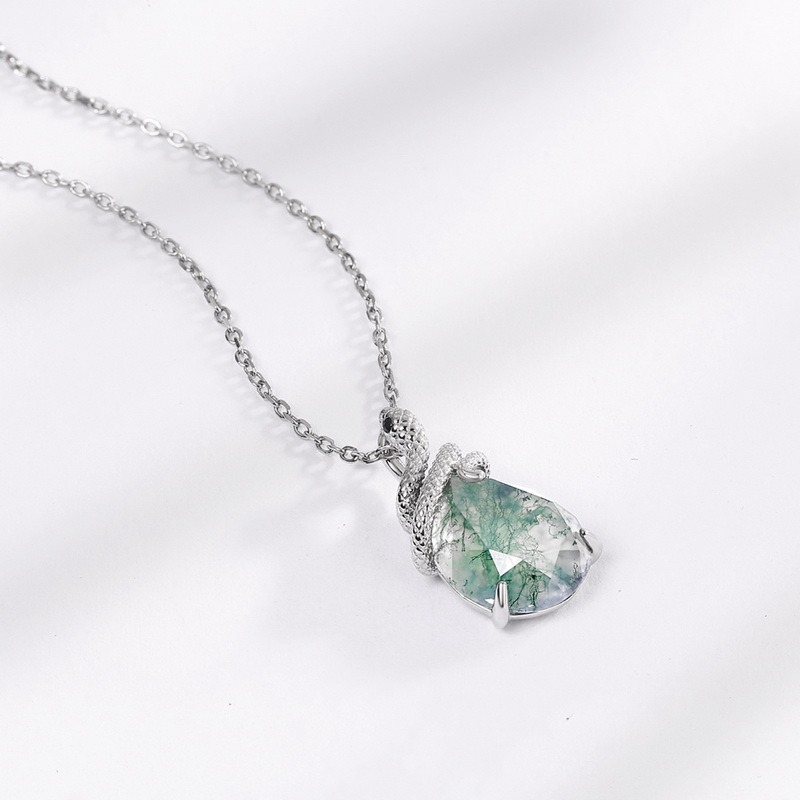 Natural moss agate variations