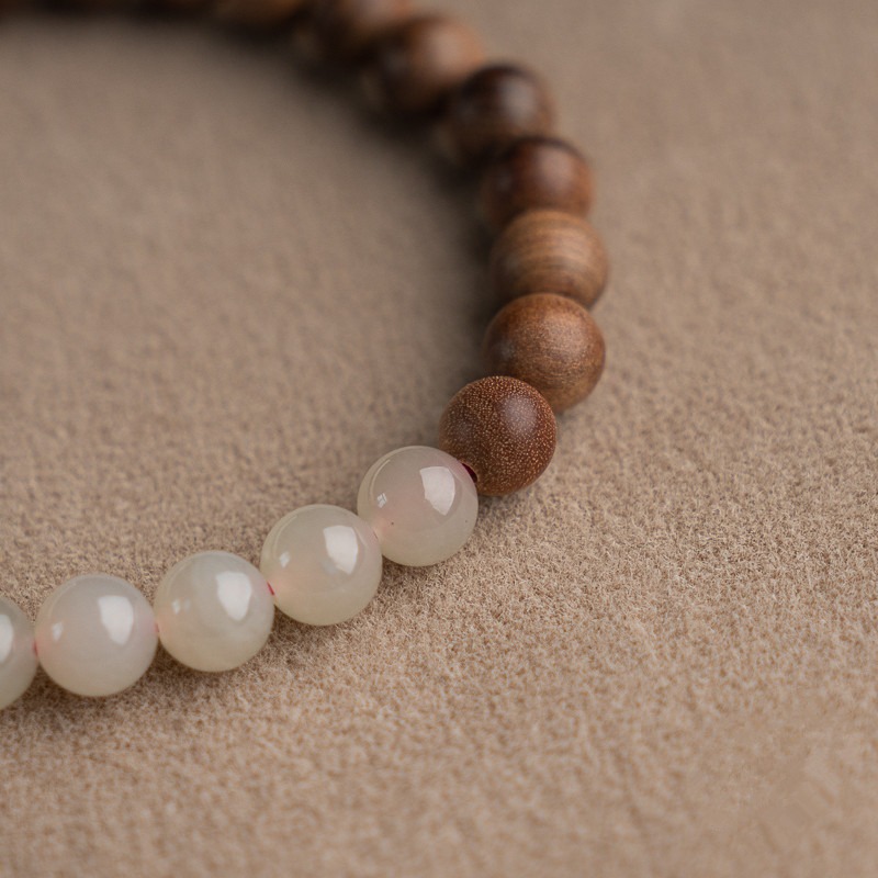Lotus pink Hetian jade