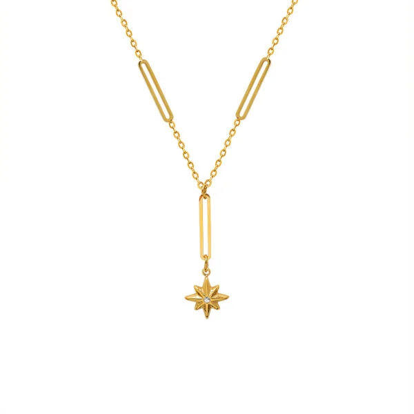 Korean Trend New Ins Style Hexagram Pendant Choker Necklace Simple Tassel Jewelry Women