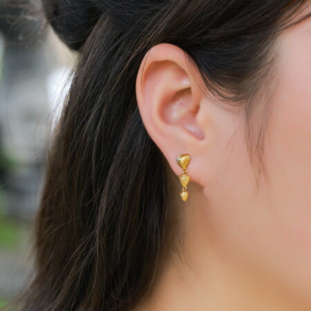 Handmade Brushed S925 Silver Tassel Earrings for Women, Ethe