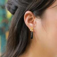 New Chinese Style Light Luxury Brushed S925 Silver Gold-Plat