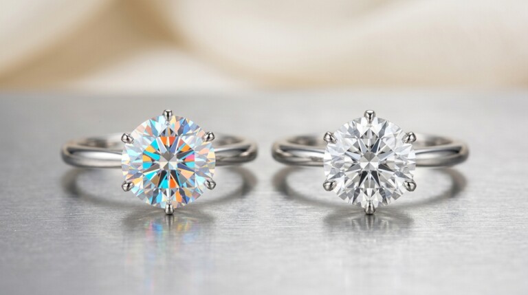 Moissanite vs Diamond Engagement Rings: An Honest Comparison for 2025