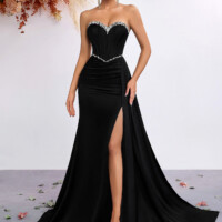 Black Off-shoulder Dress 7