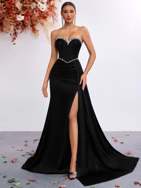 Black Off-shoulder Dress 7