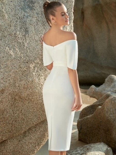 White Midi Bodycon 7