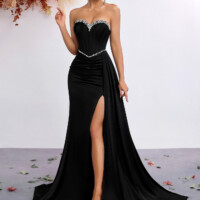 Black Off-shoulder Dress 8