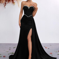 Black Off-shoulder Dress 9