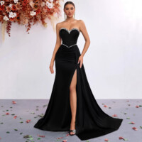 Black Off-shoulder Dress 1