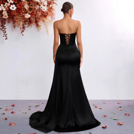 Black Off-shoulder Dress 2