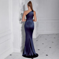 Black Off-shoulder Maxi Dress 2