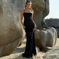 Spaghetti Strap Midi Dress 4